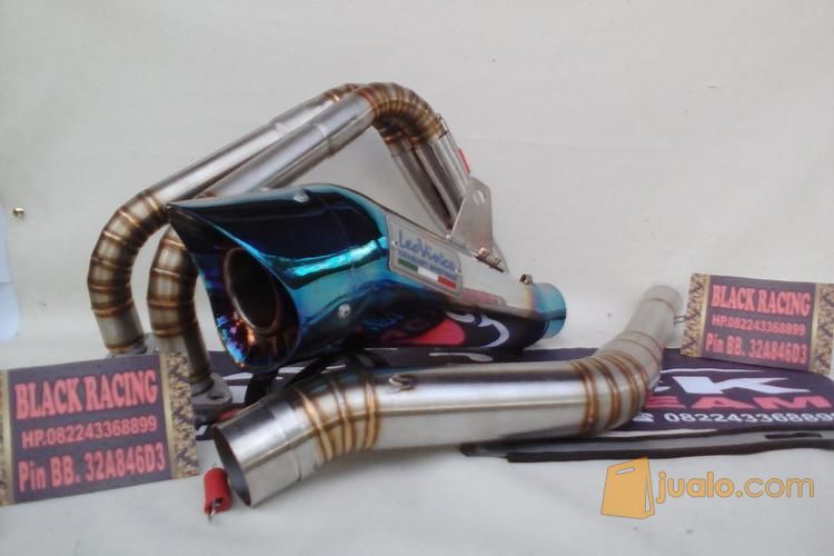 Knalpot Ninja 250/Fi-Carbu-Mono,Cb-Cbr,R15-R25,Scorpion,Mt-25 Leovince Cobra Blue-So