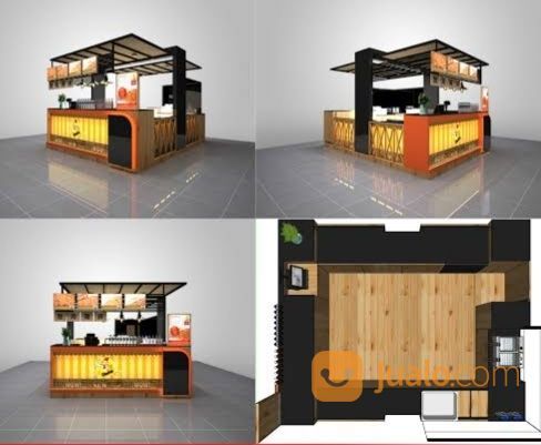 BOOTH COUNTER DISPLAY PLAZA MALL