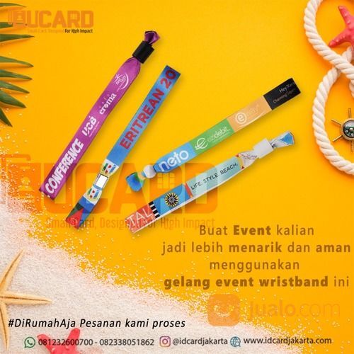 Produsen Pusat Percetakan Tiket Gelang Wristband