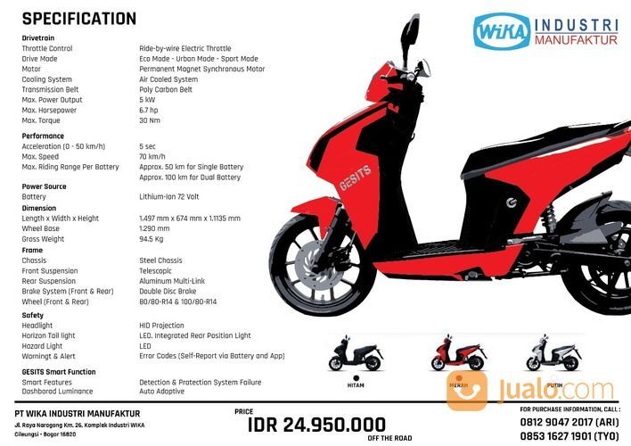 Motor Listrik Gesits G1