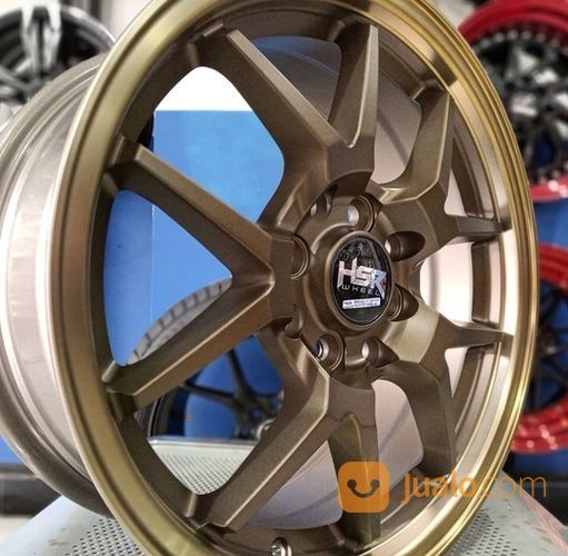 Velg HSR R15 Murah Type HYURA BOROKO 02 HSR Ring 15 Mobil Brio Calya Mobilio Veloz Livina