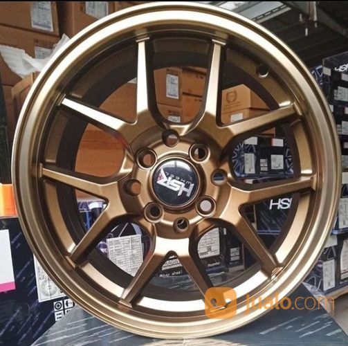 Velg HSR R15 Murah Type HYURA BOROKO 02 HSR Ring 15 Mobil Brio Calya Mobilio Veloz Livina