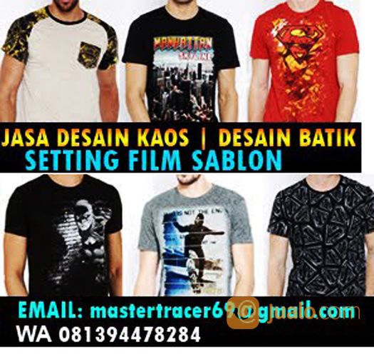 Jasa Desain Grafis: Desain T-Shirt ( Kaos ) , Desain Batik, Desain Kerudung Dan Tracing Gambar