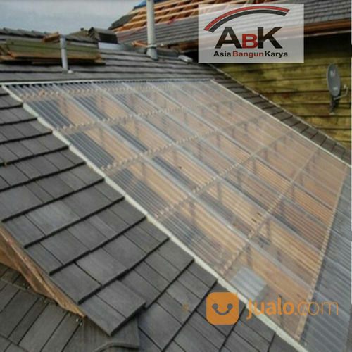 Atap Fiberglass Gelombang Kecil Tebal 1.0mm +Jasa Pasang(Harga Sendiri)