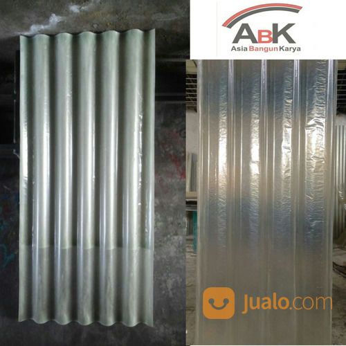 Atap Fiberglass Gelombang Kecil Tebal 1.0mm +Jasa Pasang(Harga Sendiri)