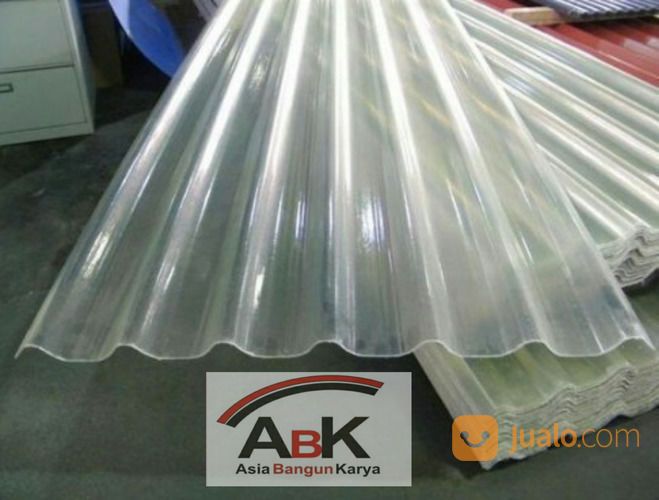 Atap Fiberglass Gelombang Besar Tebal 1.0 Mm +Jasa Pasang(Harga Sendiri)