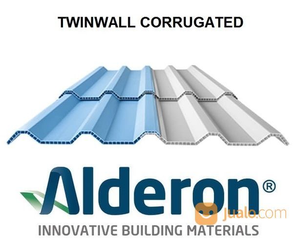 Alderon Twinwall Atap UPVC Gelombang 3 Meter