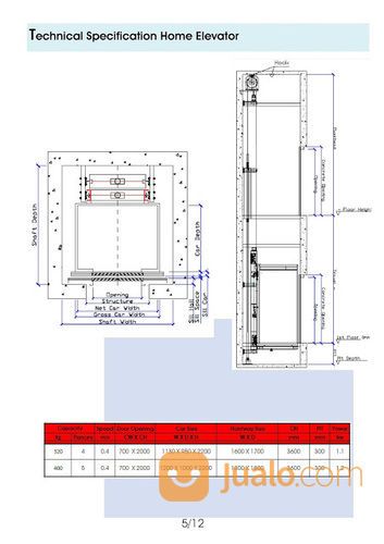 LIFT PENUMPANG Type HOME ELEVATOR Brand FUJITA
