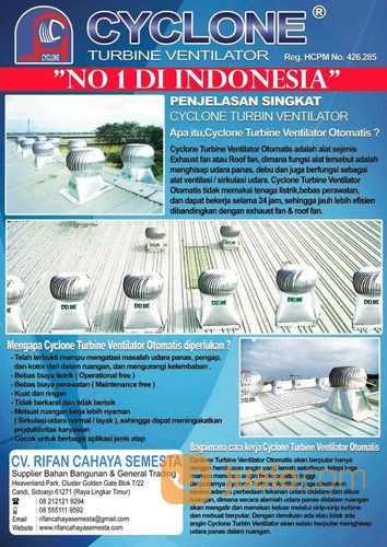 TURBINE VENTILATOR 42" SS - CYCLONE