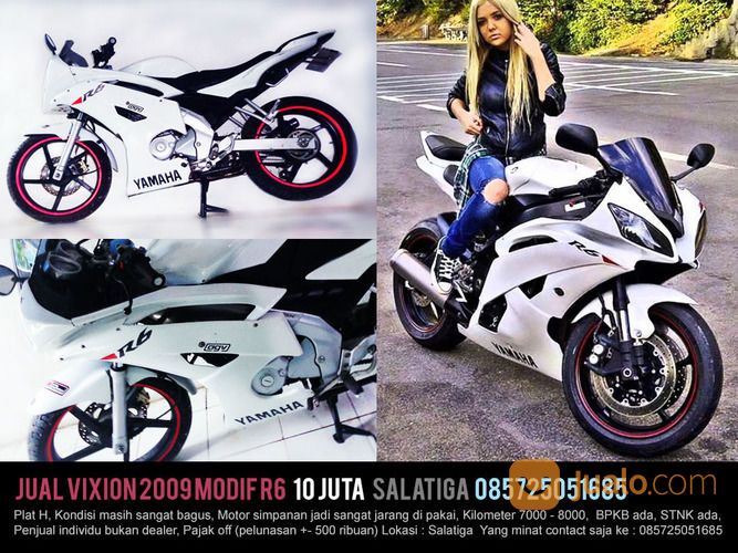 YAMAHA VIXION 2009 MODIF R6 ( 10 JT ) SALATIGA