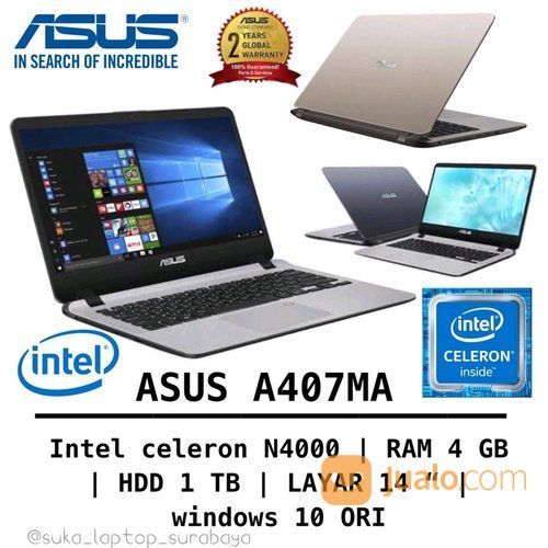 Laptop Baru Bergaransi 2 Tahun