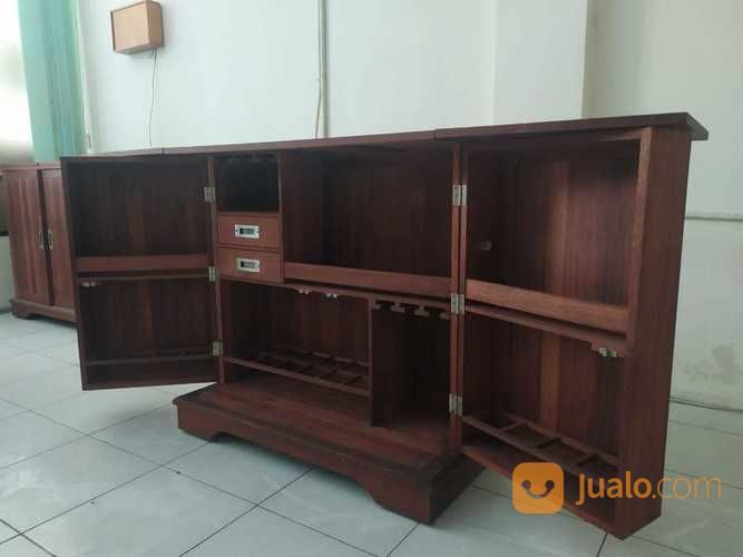 Meja Bar Kayu Merbau (Kondisi: Baru)