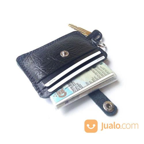 Dompet STNK Kulit Asli Sapi Motif Buaya Warna Hitam GARANSI 1 TAHUN