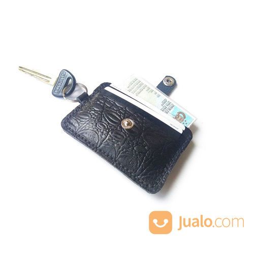 Dompet STNK Kulit Asli Sapi Motif Buaya Warna Hitam GARANSI 1 TAHUN