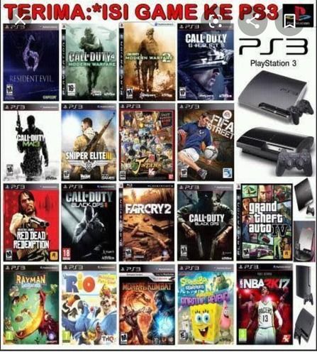 Jasa Install Dan Isi Game PS2, PS3 Dan PSP