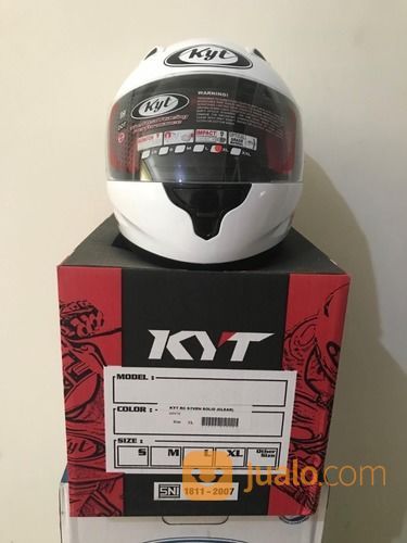 Helm KYT RC Seven Putih Solid Clear White RC-7 RC7