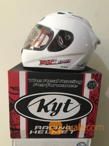 Helm KYT RC Seven Putih Solid Clear White RC-7 RC7