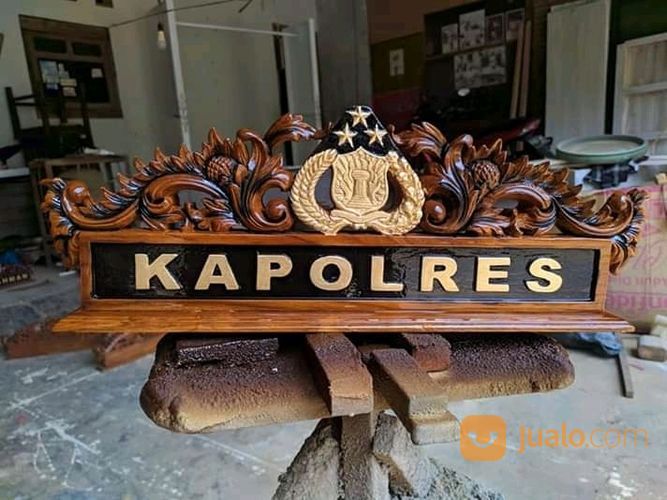Papan Nama Jati Ukir Jepara