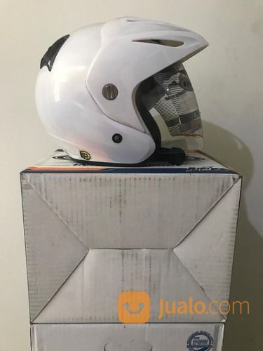 Helm INK CX 22 Putih Sport Solid White Clear CX-22 CX22