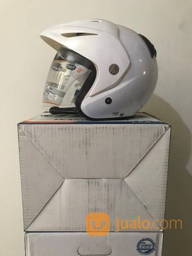 Helm INK CX 22 Putih Sport Solid White Clear CX-22 CX22