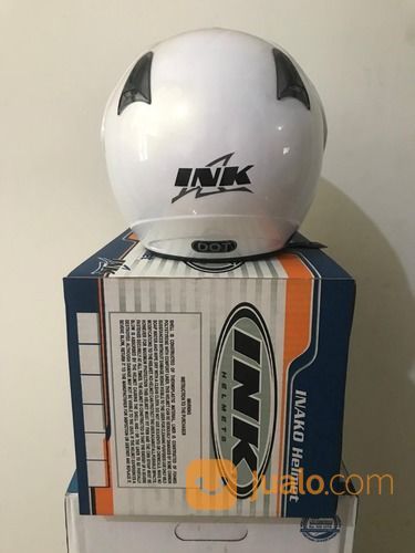 Helm INK CX 22 Putih Sport Solid White Clear CX-22 CX22