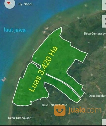 Tanah Invest 3.420 Ha - Ddls. Sedari Karawang