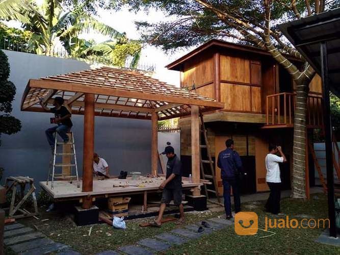 Spesialis Pembuatan Gazebo, Bubut Kayu,& Rumah Kayu