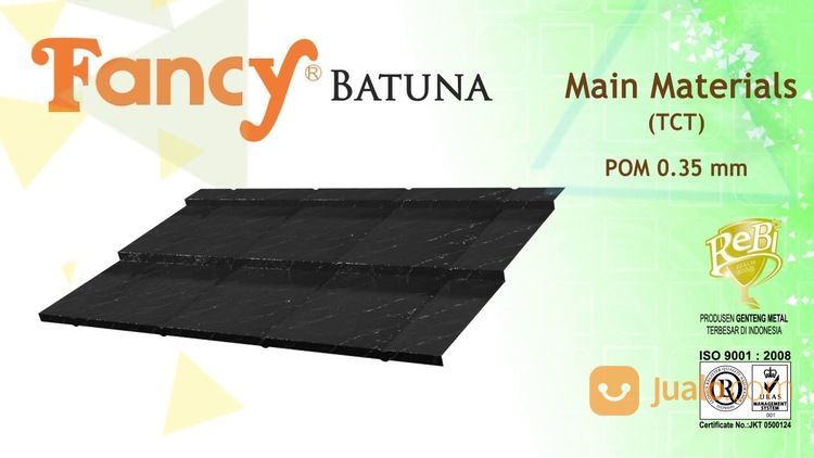 Atap Fancy Batuna 2 Susun +Jasa Pasang(Harga Sendiri)