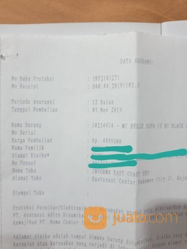 Sofa Cheers Kulit Asli Recliner By Informa Like NEW Bergaransi