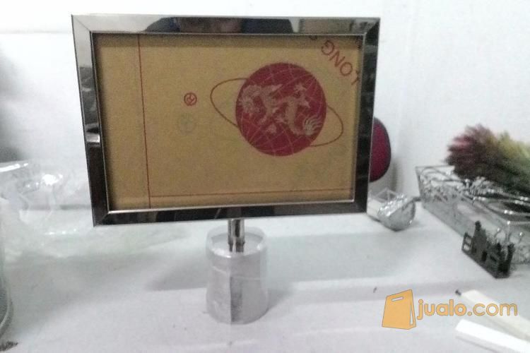 Signage Poster Ukuran A4 Model Landscape (Frame Display Tiang Antrian)