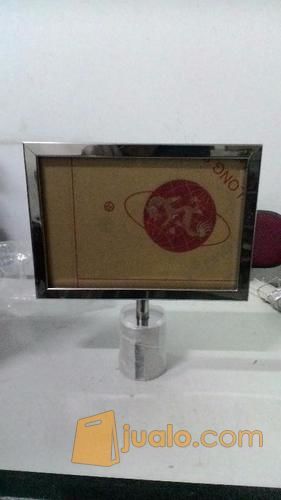 Signage Poster Ukuran A4 Model Landscape (Frame Display Tiang Antrian)