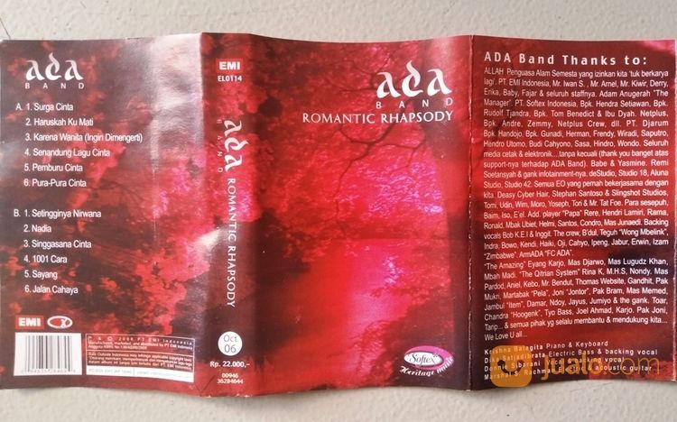 Kaset Ada Band "Romantic Rhapsody"