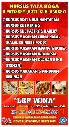 KURSUS ROTI & KUE HANTARAN Di Pati - Jawa Tengah, Tahun 2021