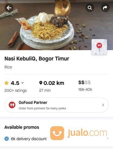 Nasi Kebuli Nasi Biryani & Gulai Kare