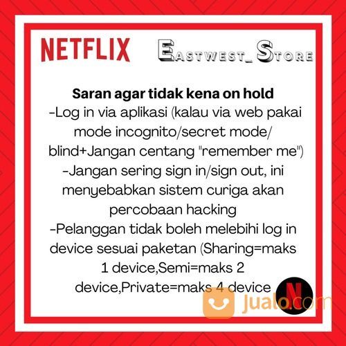 Netflix Premium Paket Lengkap MURAH GARANSI UHD RESMI 100% LEGAL
