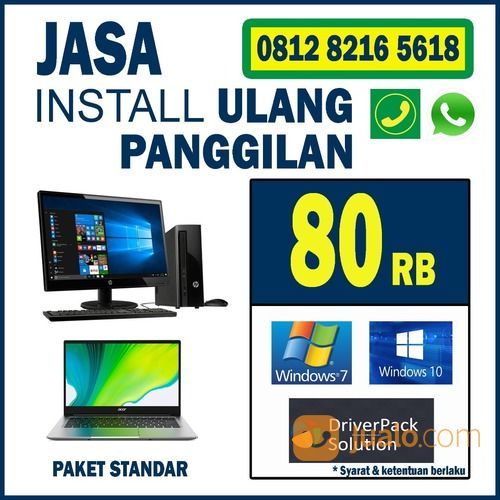 JASA INSTAL ULANG KOMPUTER PC LAPTOP BEKASI