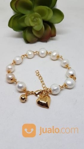 GELANG MUTIARA LOMBOK BERSERTIFIKAT , MUTIARA ASLI AIR TAWAR