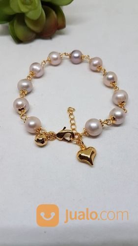 GELANG MUTIARA LOMBOK BERSERTIFIKAT , MUTIARA ASLI AIR TAWAR