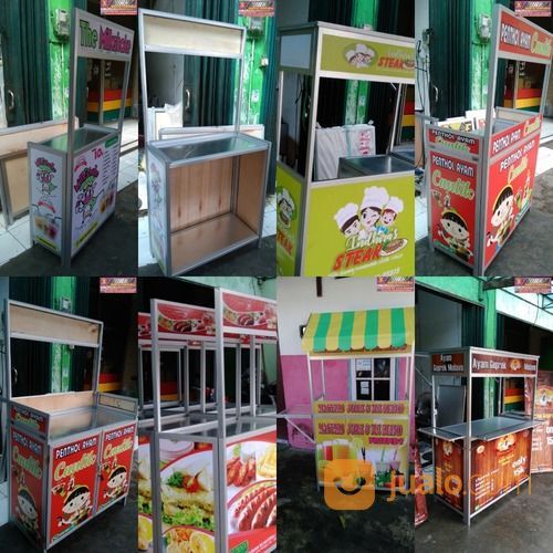Meja Lapak Stand Lipat Boothportable / Meja Promosi Lipat & Gerobak Portable Alumunium