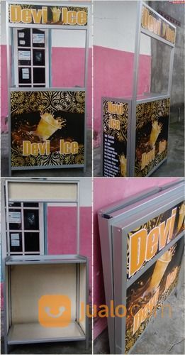 Meja Lapak Stand Lipat Boothportable / Meja Promosi Lipat & Gerobak Portable Alumunium