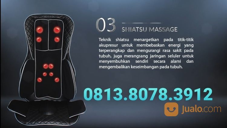 Kursi Pijat Portable Bisa Di Mobil Atau Rumah Tipe Advance Neo Otomomi 3