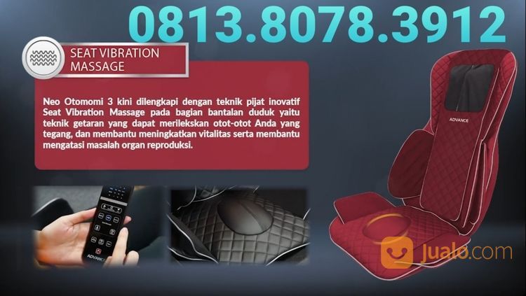 Kursi Pijat Portable Bisa Di Mobil Atau Rumah Tipe Advance Neo Otomomi 3