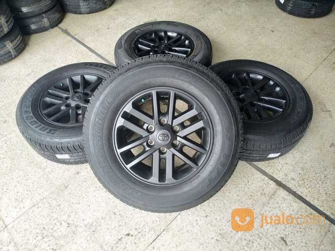 Velg OEM Bangkalan Copotan Mobil FORTUNER Ring17 + BAN BRIDGESTONE 265 65 R17