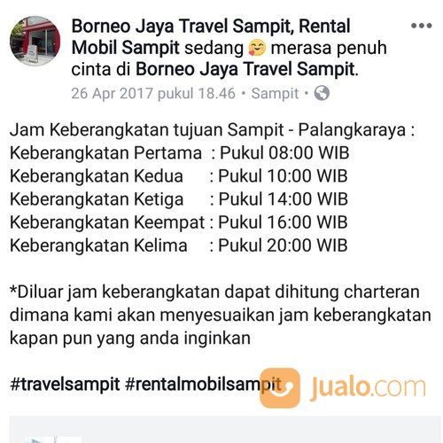 Agen Travel Sampit Ke Palangkaraya Terpercaya
