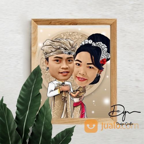 Jasa Desain Hadiah Karikatur Bali Murah Denpasar