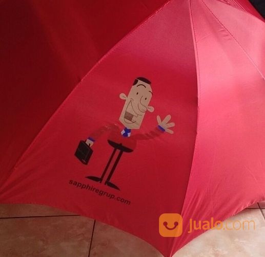 Payung golf sablon logo souvenir payung custom