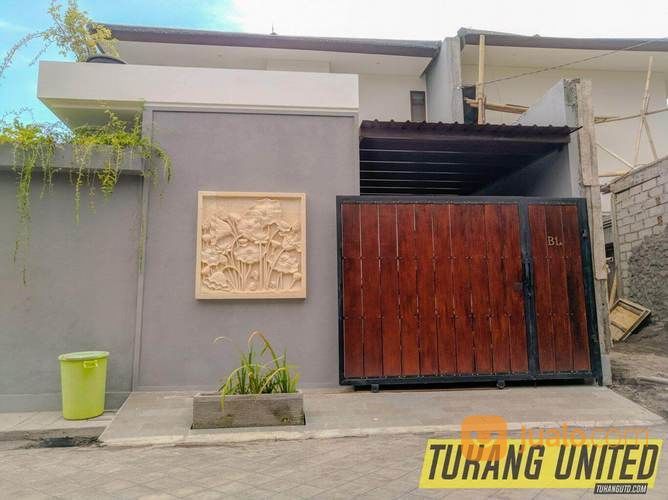 Pintu Pagar Motif Kayu Papan Fiber Kalsiplank Murah Di Bali