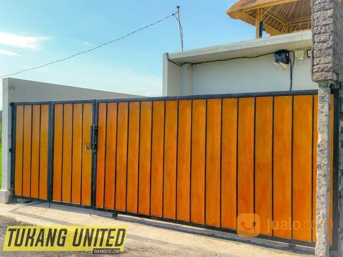 Pintu Gerbang Kalsiplank Motif Kayu Murah Di Bali
