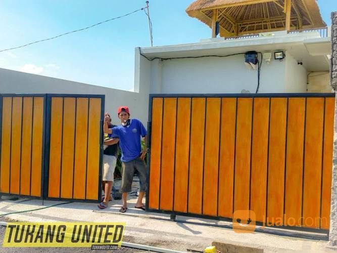 Pintu Gerbang Kalsiplank Motif Kayu Murah Di Bali