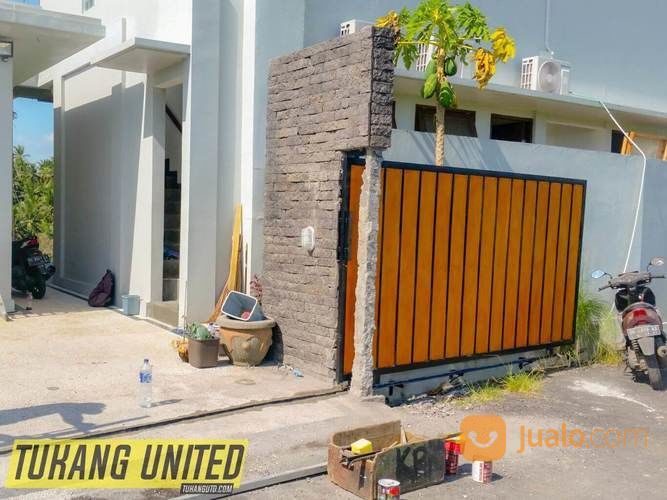 Pintu Gerbang Kalsiplank Motif Kayu Murah Di Bali
